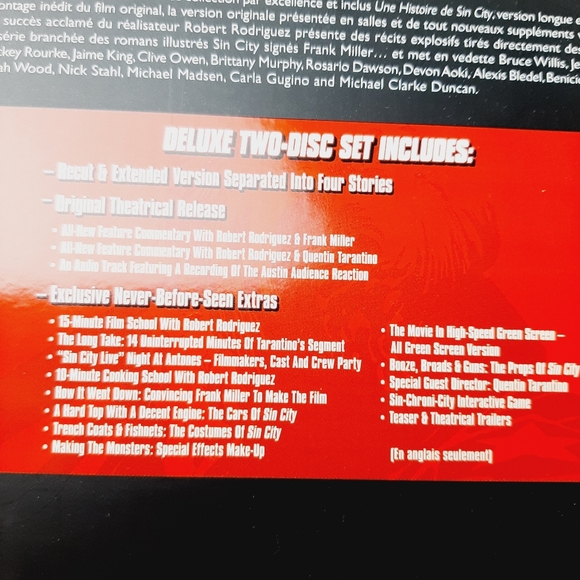 🍒4 for $20🍒 Sin City: Recut and Extended Edition + Comic Bilingual DVD Movie - Picture 5 of 15